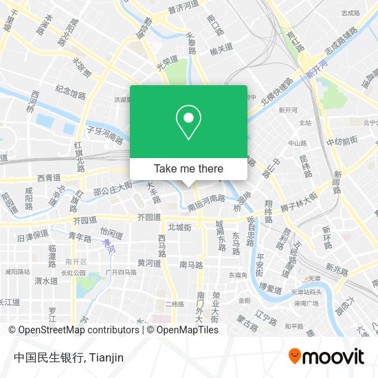 中国民生银行 map