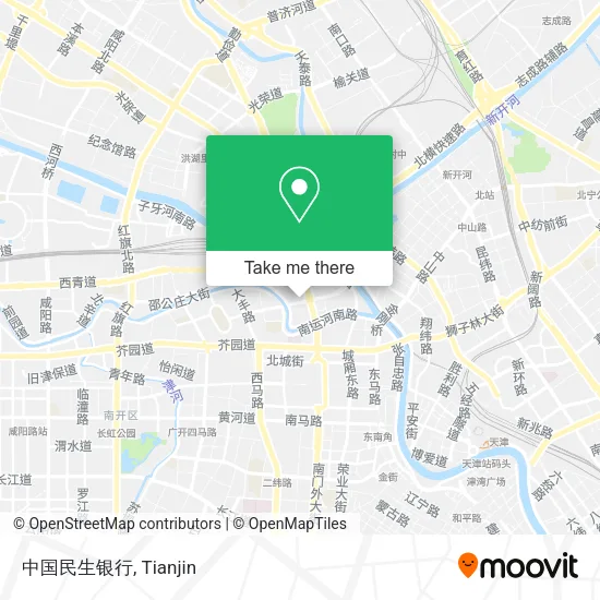 中国民生银行 map