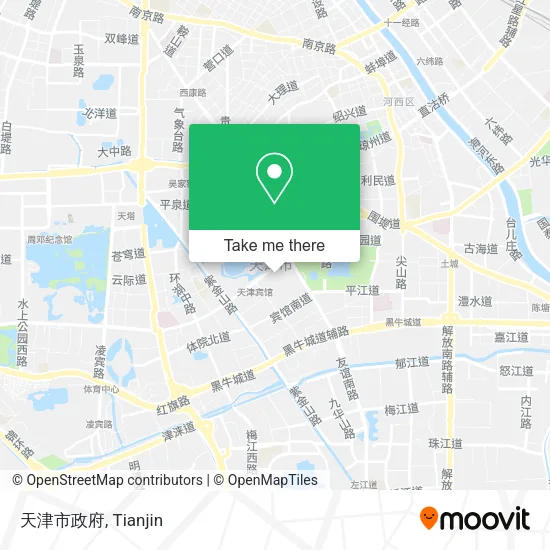 天津市政府 map