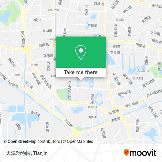 天津动物园 map