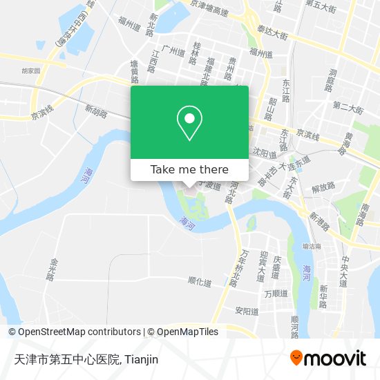 天津市第五中心医院 map
