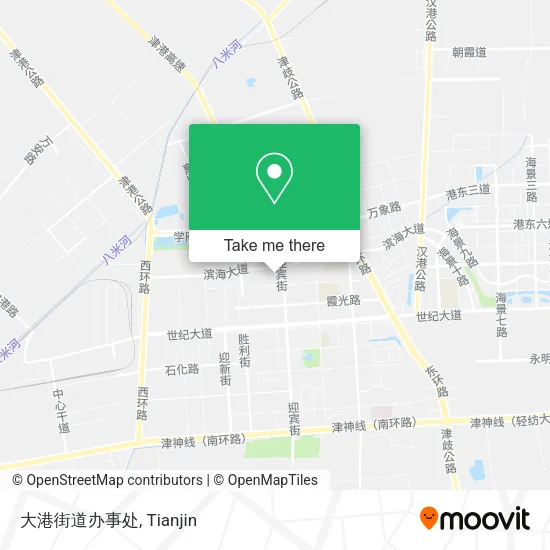 大港街道办事处 map