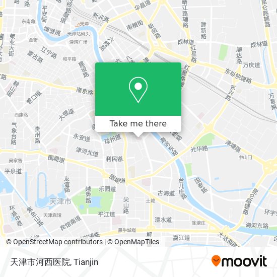 天津市河西医院 map