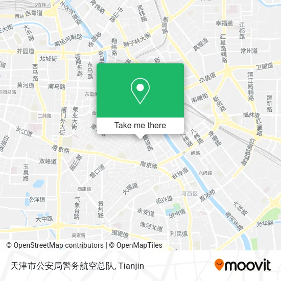天津市公安局警务航空总队 map