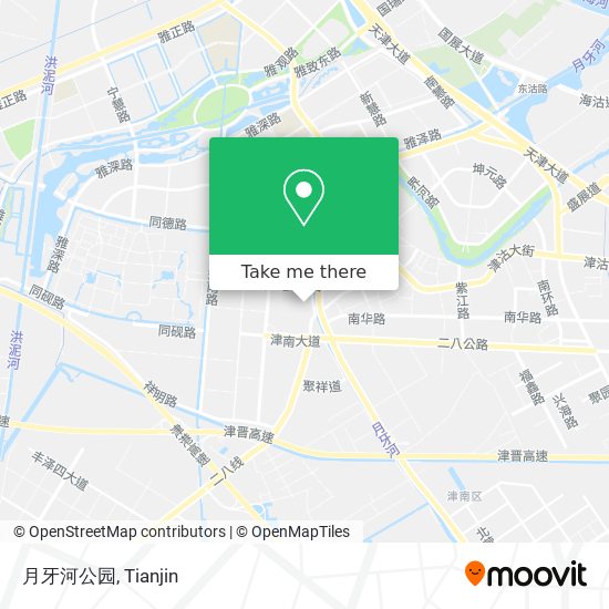 月牙河公园 map