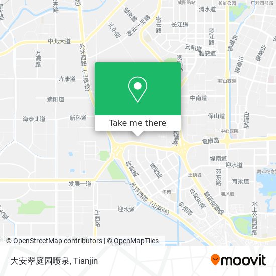 大安翠庭园喷泉 map