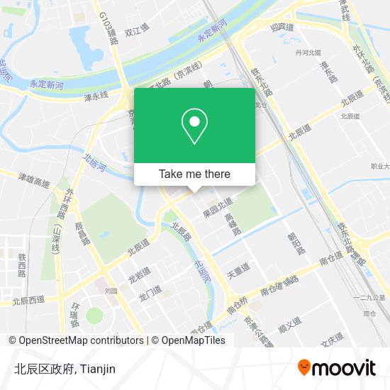 北辰区政府 map