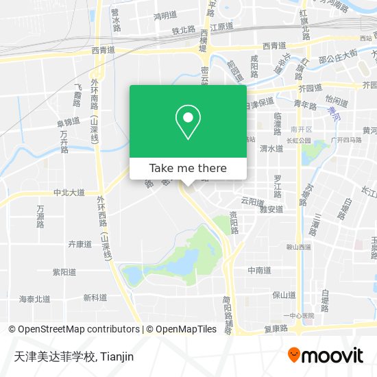天津美达菲学校 map