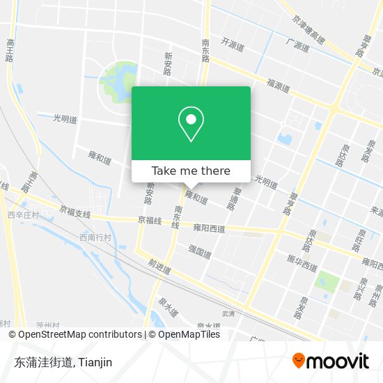 东蒲洼街道 map