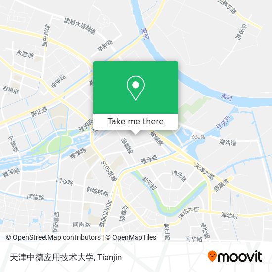 天津中德应用技术大学 map