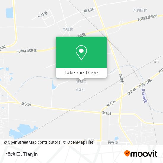 渔坝口 map