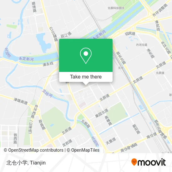 北仓小学 map