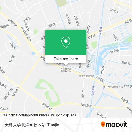 天津大学北洋园校区站 map
