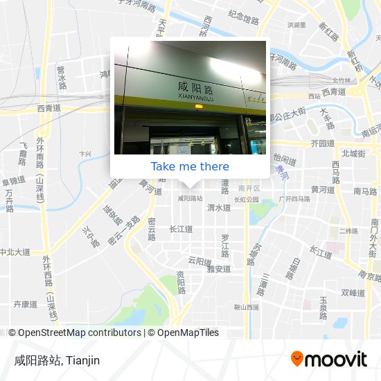 咸阳路站 map