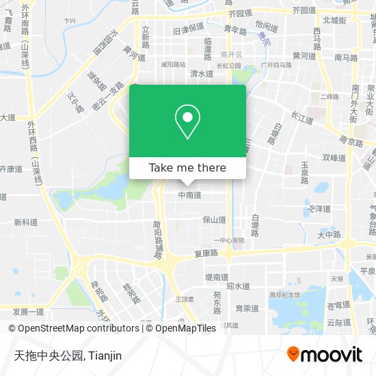 天拖中央公园 map