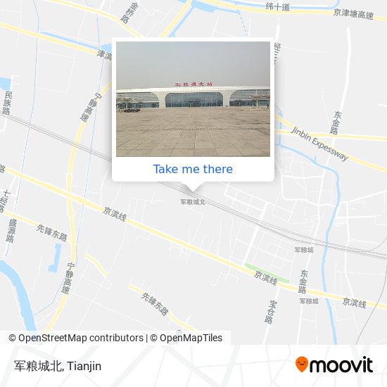 军粮城北 map