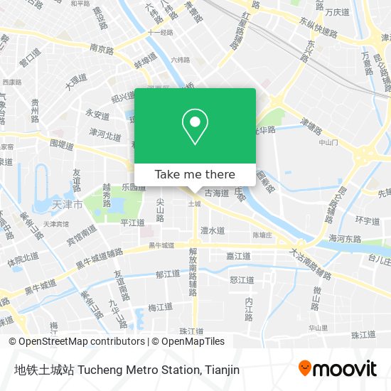 地铁土城站 Tucheng Metro Station map