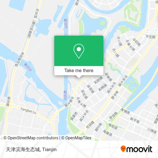 天津滨海生态城 map