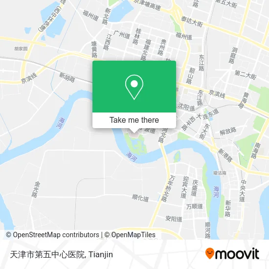 天津市第五中心医院 map