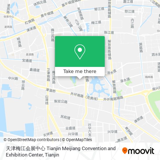 天津梅江会展中心 Tianjin Meijiang Convention and Exhibition Center map