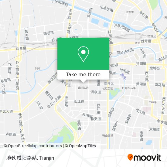 地铁咸阳路站 map