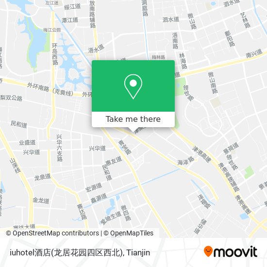 iuhotel酒店(龙居花园四区西北) map