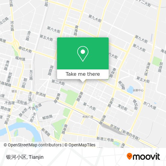 银河小区 map