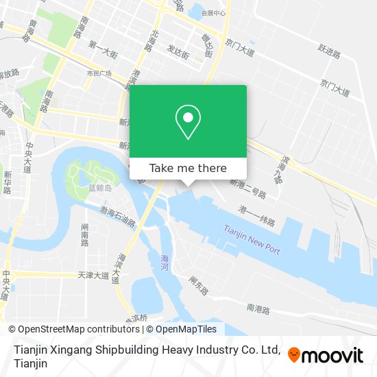 Tianjin Xingang Shipbuilding Heavy Industry Co. Ltd map