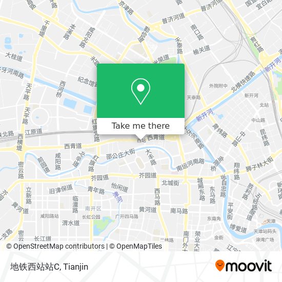 地铁西站站C map