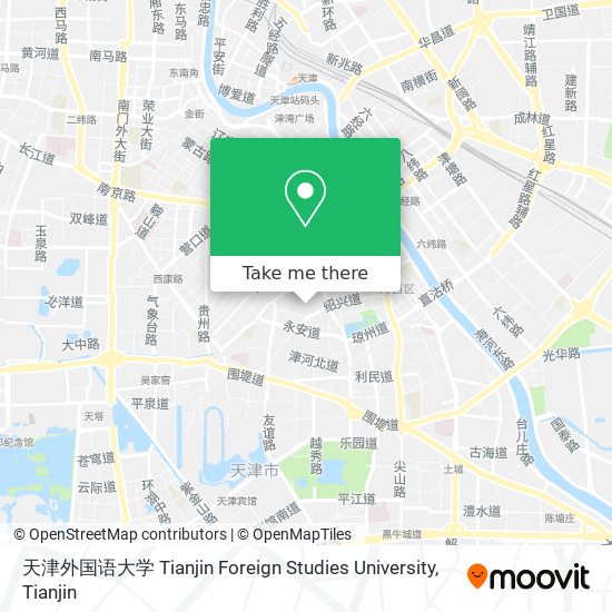天津外国语大学 Tianjin Foreign Studies University map