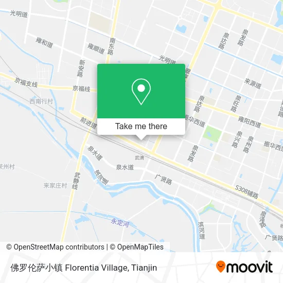 佛罗伦萨小镇 Florentia Village map