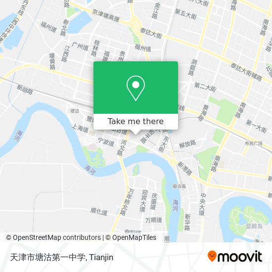 天津市塘沽第一中学 map