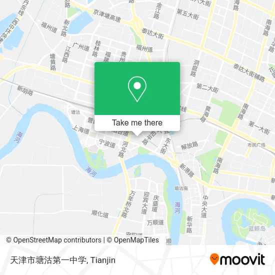 天津市塘沽第一中学 map