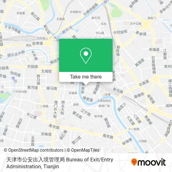 天津市公安出入境管理局 Bureau of Exit / Entry Administration map