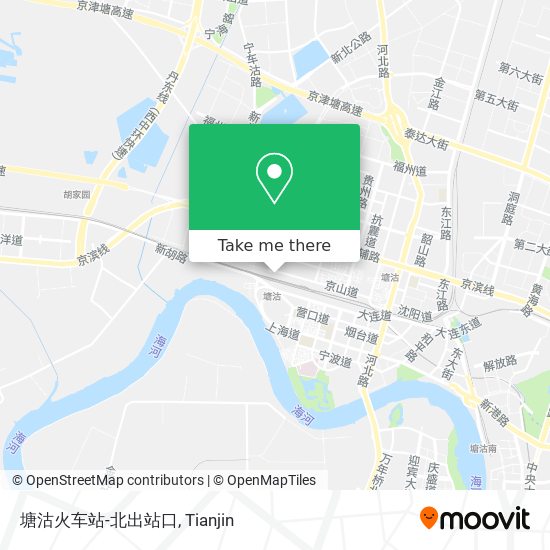 塘沽火车站-北出站口 map
