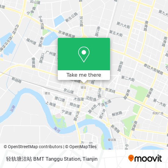 轻轨塘沽站 BMT Tanggu Station map