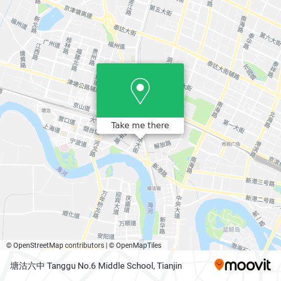 塘沽六中 Tanggu No.6 Middle School map