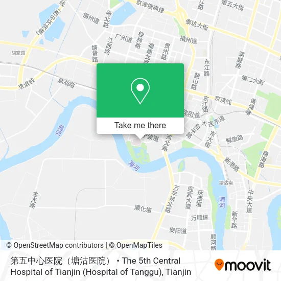 第五中心医院（塘沽医院） • The 5th Central Hospital of Tianjin (Hospital of Tanggu) map