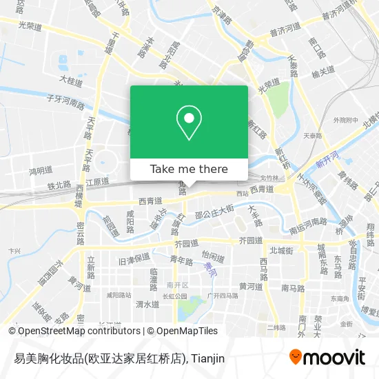 易美胸化妆品(欧亚达家居红桥店) map