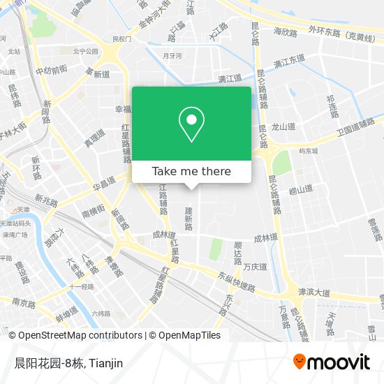 晨阳花园-8栋 map