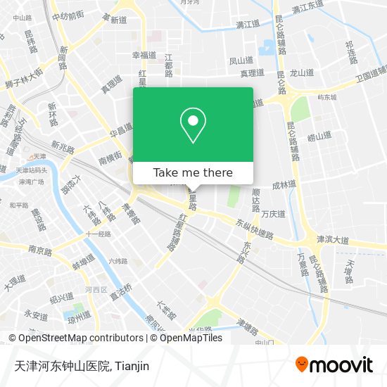 天津河东钟山医院 map