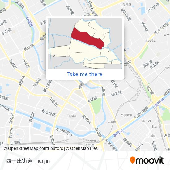 西于庄街道 map