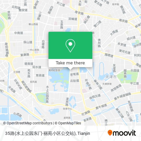 35路(水上公园东门-丽苑小区公交站) map