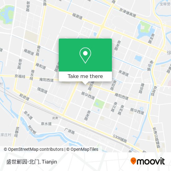 盛世郦园-北门 map