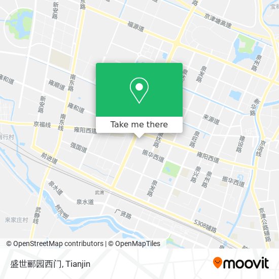 盛世郦园西门 map