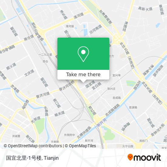 国宜北里-1号楼 map