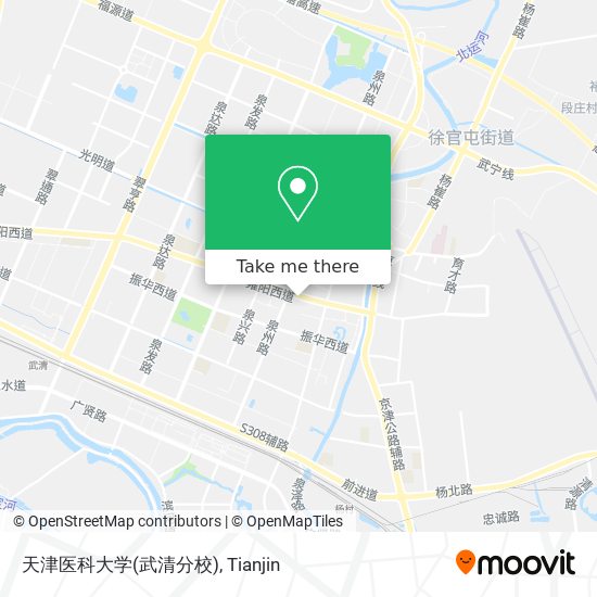天津医科大学(武清分校) map