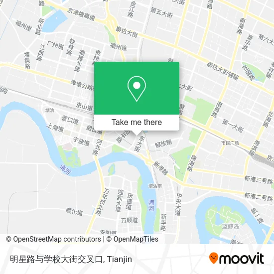 明星路与学校大街交叉口 map