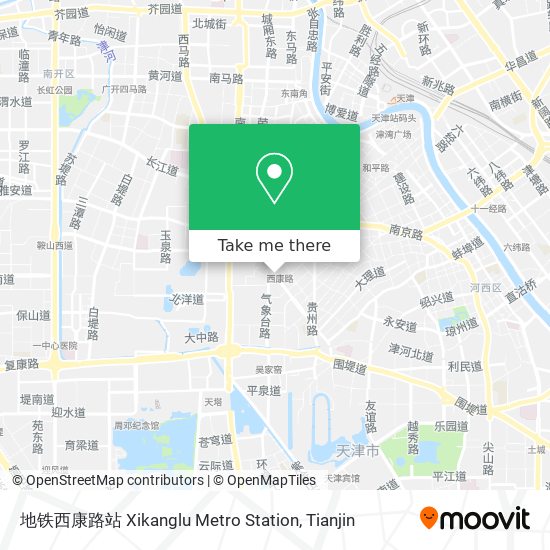 地铁西康路站 Xikanglu Metro Station map