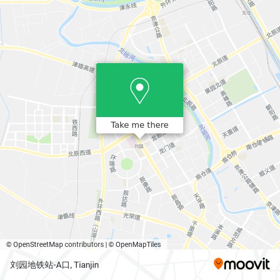 刘园地铁站-A口 map
